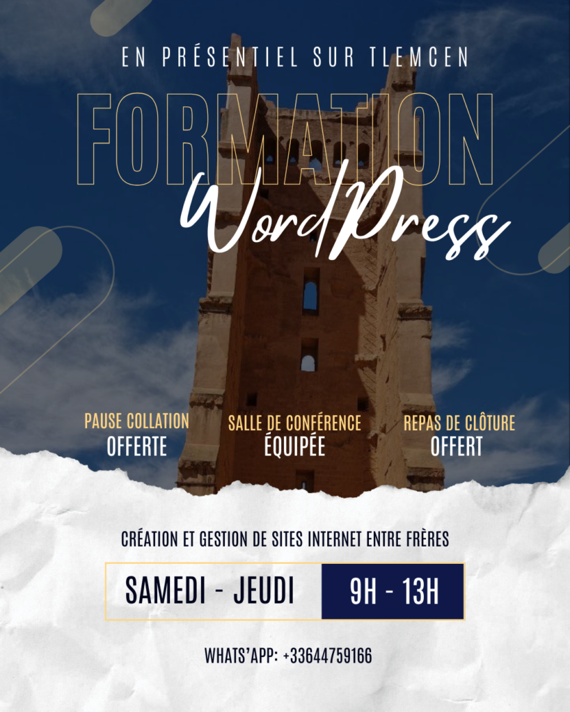Formation en création de sites internet à Tlemcen